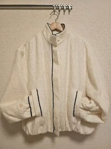 ZARA 보아 자켓 화이트 아우터