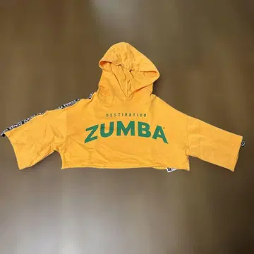 ZUMBA 정품 후드 부착 숏 기장 상의