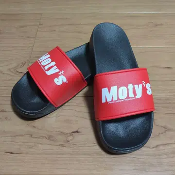 Moty's 레드/화이트 샌들 프리 사이즈 약 24cm~26cm