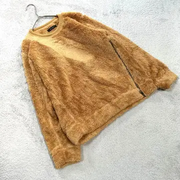 새상품급 [ 젬블 ] ( S ) 플리스 상의 브라운 보들보들