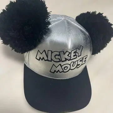 미키마우스 실버 캡 폼폼 포함