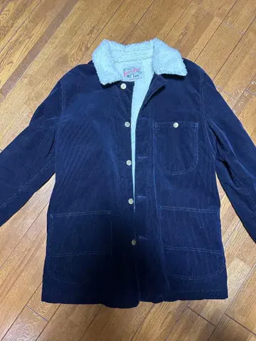 리 보아 안감 코듀로이 자켓 M 네이비 컬러 스톰 라이더