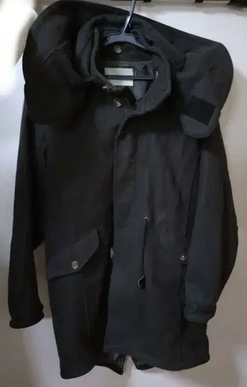 나노 유니버스 다크 그린 후드 부착 자켓