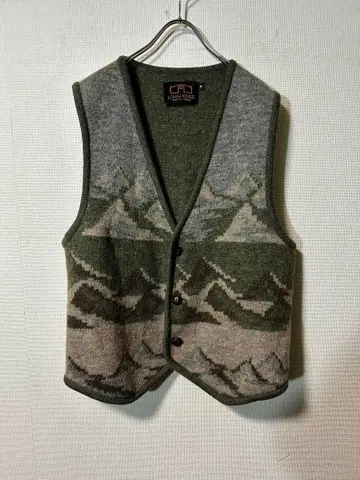 빈티지 캐나다제 LONGHOUSE 니트 베스트 / 롱하우스