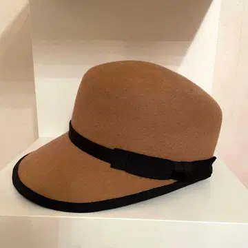 CA4LA CF SUNNY SMILE 베이지 울 헌팅 캡