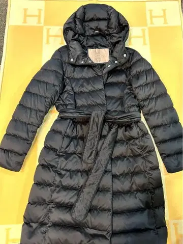 Herno 리조트 블랙 롱 다운 자켓 44