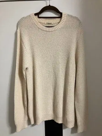 UNITED ARROWS 아이보리 크루넥 니트 (긴팔)