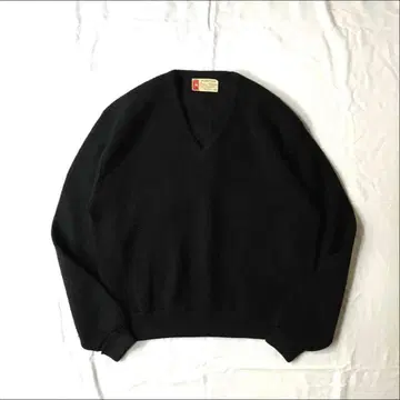 60s VINTAGE 빈티지 모헤어 니트 스웨터 블랙