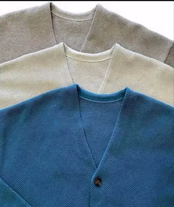 Crepusucle 크렙스큐어 사슴 무늬 가디건 블루