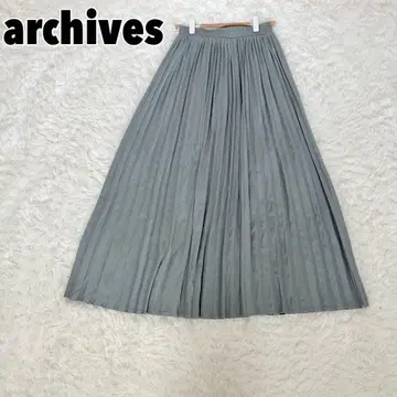 archives 아카이브 플리츠 플레어 스커트