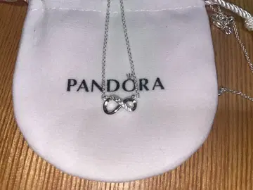 PANDORA 무한대 목걸이 실버