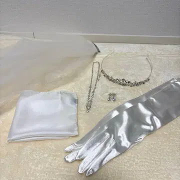 결혼식 브라이덜 잡화 웨딩 베일 티아라 귀걸이 웨딩 그로브