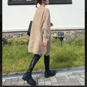 titivate 보트넥 미니 원피스