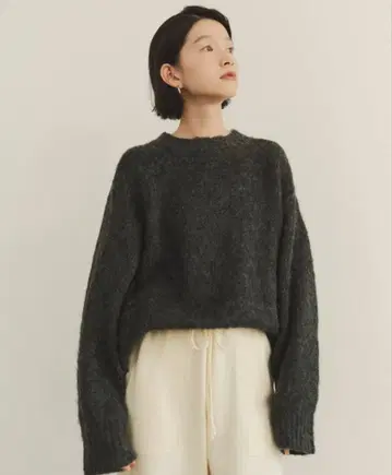 FASHIRU mohair blend mixed color knit