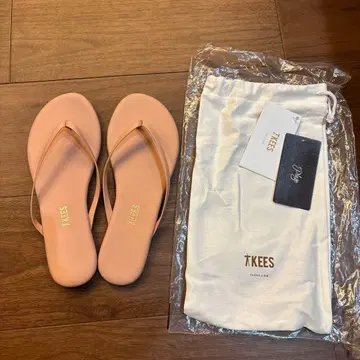 [ 미사용 새상품 ] TKEES 핑크 플립플랍 샌들