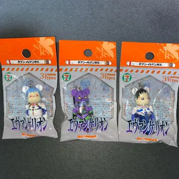 [ 새상품 미개봉 ] 세븐일레븐 한정판 에반게리온 스트랩 전 3종 세트