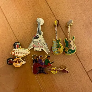미국 하드 록 카페 핀 배지 세트 5개