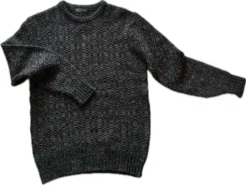 Men for Men 다크 그레이 니트 스웨터 M 구제 의류