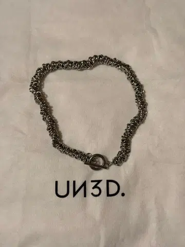 UN3D. 실버 체인 목걸이