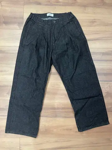 OPENING ACT 빈티지 워시 와이드 배기 스트레이트 데님