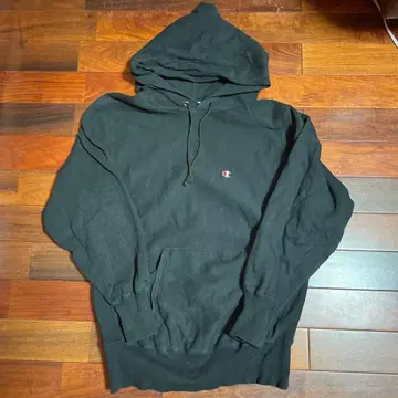 Champion Reverse Weave 후드티 L 블랙