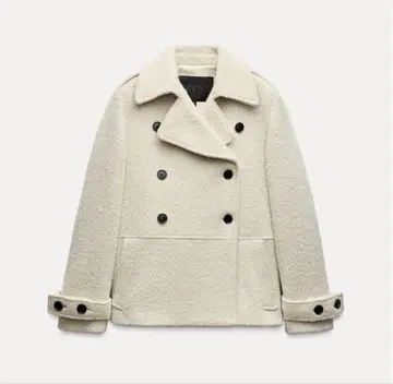 [ ZARA ] 울 혼방 부클 코트 ZW Collection XS 사이즈