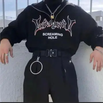 준 매너 옴므 하프 지퍼 맨투맨