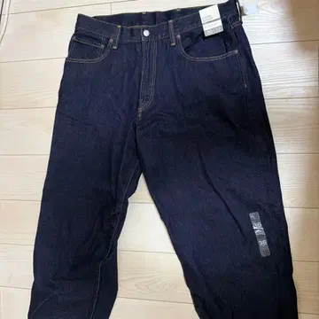 갭 슈퍼 배기 다크 린스 스트레이트 팬츠 36-32