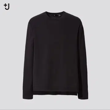 레어 [ UNIQLO+J ] [ 실크 코튼 크루넥 스웨터 ] 블랙 XL