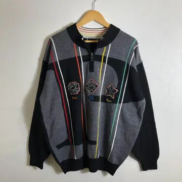 00's 빈티지 니트 그레이 아카이브 그런지 y2k 새상품급