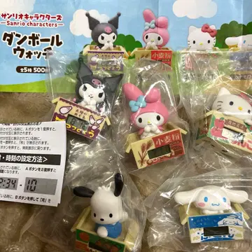 [ 새상품 ] 산리오 캐릭터즈 종이상자 워치 전 5종 컴플리트
