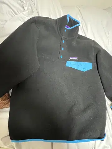 파타고니아 Patagonia 신틸라 스냅t 블랙 터콰이즈