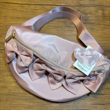 미사용 새상품 시마무라 아오키 미사코 바디백 핑크 리본 m petit