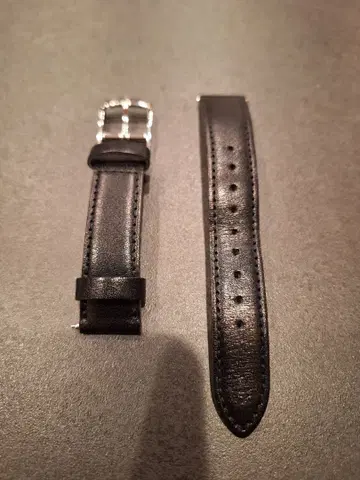 knot 교체 스트랩 도치기 가죽 18mm 블랙