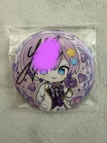 초코라비 유페 사인 포함 캔뱃지