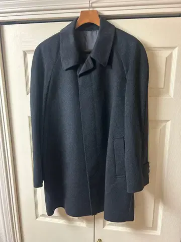 VAN 캐시미어 100% 스텐카라 코트 차콜 그레이