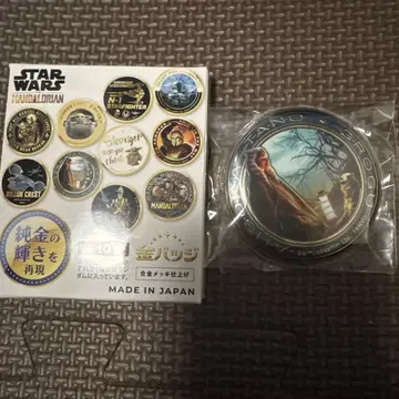 STARWARS 만달로리안 금 배지 아소카 & 그로구