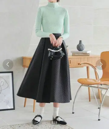 [ 새상품급 ] 플레어 스커트 고베 레터스