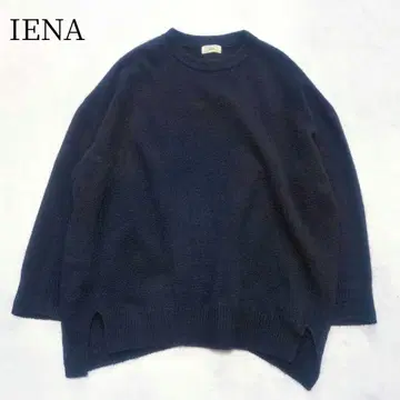 IENA 울 캐시미어 와이드 크루넥 풀오버 루즈핏 일본제