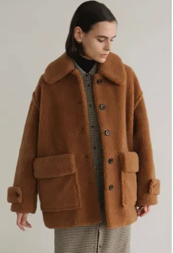 [ CLANE ] RIDGE POCKET BOA OVER COAT 클라네