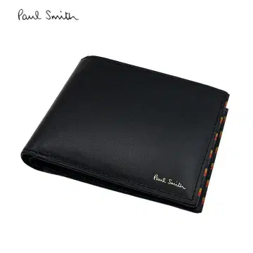 하자 있음 폴스미스 2단 접이식 지갑 블랙 브라이트 스트라이프 648