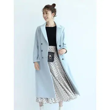 Apuweiser-riche 백 볼륨 벨티드 코트