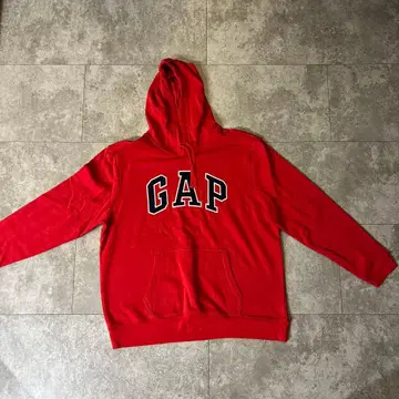 GAP 레드 후드 부착 후드티 XL