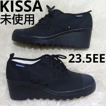 미사용 KISSA SPORT 키사스포츠 블랙 23.5EE 웨지
