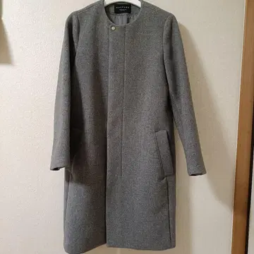 MACPHEE 그레이 롱 코트