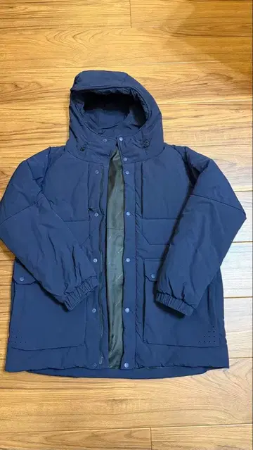 GRAPHICCI 네이비 다운 자켓 충전솜