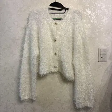 화이트 가디건 F 사이즈
