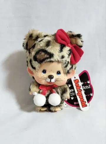 [레어] 냥치치 레오파드 얼굴 큰 몽치치 키체인 세키구치