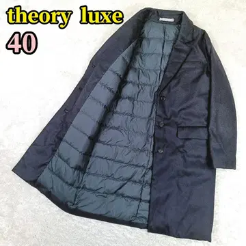 theory luxe 멜톤 울 다운 체스터 코트 NANA 40