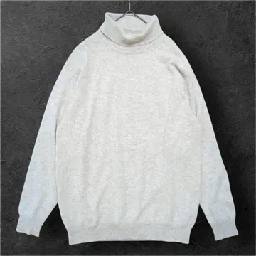 [새상품급] 빅 사이즈 캐시미어 100% 터틀넥 니트 부드러운 고급 소재